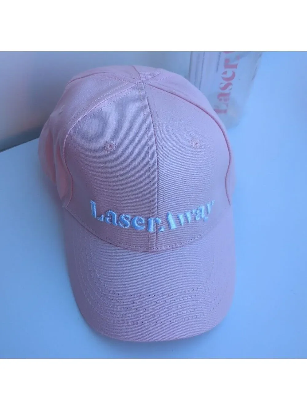 New Water Bottle w/ Straw ‎ & Hat, Pink Color, New
